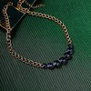 SOHI Women's Sapphire Blue Aurora Whisper Collar Necklace - 2 of 4