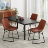 FONTOI Dining Chairs Set of 4, Practical Kitchen Chairs with Upholstered Seat for Kitchen Living Room Apartment Office - 2 of 4