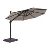 Sonkuki 11FT Outdoor Cantilever Patio Umbrella w/Base and Aluminium Pole, 360° Rotation and Infinite Canopy Angle Adjustment - 2 of 4