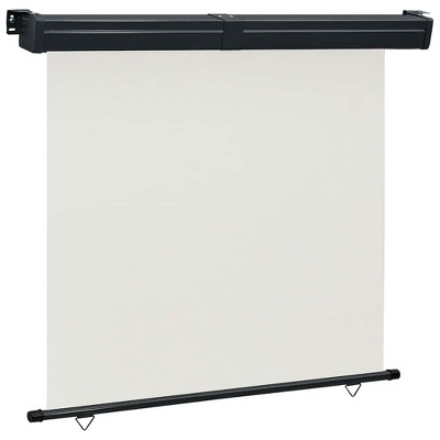vidaXL Balcony Side Awning 66.9 in.x98.4 in. Cream