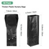 Unique Bargains Thicken Plastic Gardening Seed Plant Bags Nursery Growing Bags Black 50 Pcs - 3 of 4