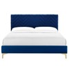 Modway Leah Chevron Tufted Performance Velvet Full Platform Bed - 3 of 4