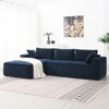 FONTOI Modular Sectional Sofas, L-shaped Sofa, Convertible Sleeper Couch, Compressed Sofa for Living Room Apartment Office, Blue, 111.5"*32"*72" - 3 of 4