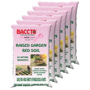 Michigan Peat Company 6 Pack BACCTO Raised Bed Soil with Organic Compost, Manure, & Earthworm Castings for All Plant Types, 1.5 Cubic Feet - 1 of 2