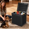 ELJGET 31-Gallon Outdoor Deck Box, Weatherproof Resin Storage Bin with Lockable Lid, Patio Garden Organizer for Tools, Cushions & Packages - 3 of 4