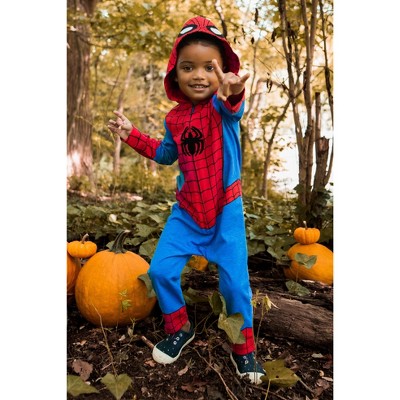 Marvel Heroes Boy's Zip Up Hooded Coverall