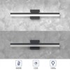 LLHZSY Modern Dimmable Matte Black LED Vanity Light - 4 of 4