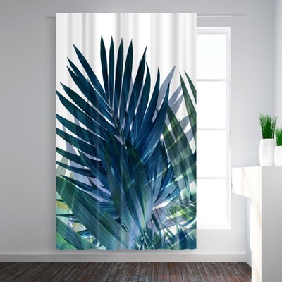 Americanflat Palms Leaves by Emanuela Carratoni Blackout Rod Pocket Single Curtain Panel 50x84