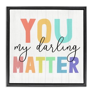 Stupell Industries You Darling Matter Rainbow Letters, 25" x 25" - 1 of 4
