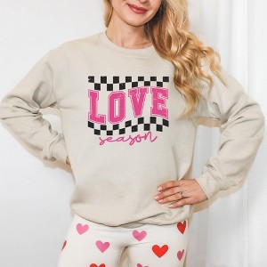 Simply Sage Market Women's Graphic Sweatshirt Love Season Distressed - 1 of 2