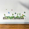 Slickblue Sweet Palisade Wall Decals Charming Floral Vinyl Stickers for Living Room Bedroom 13x23.5 inch - 3 of 3