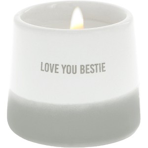 Pavilion Gift Company - Love You Bestie - 2 oz - 100% Soy Wax Reveal Candle Scent: Tranquility - Flame Candles - 1 of 4