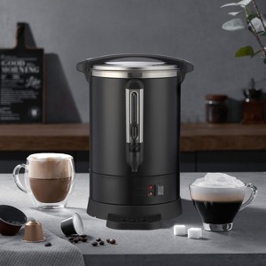 Large Coffee Urn - Double Wall Insulated Stainless Steel Commercial Electric Dispenser for Coffee, Tea, Hot Water - 1 of 4
