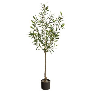 Nearly Natural 5’ Olive Artificial Tree - 1 of 1