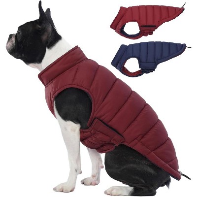 Dog Puffer Jacket Warm Dog Coat - Ultra Lightweight Windproof Vest for Dogs Winter Coats with Hook & Loop, Non-Shedding Easy on/Off