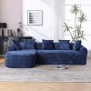 NicBex L-Shaped Modular Sectional Sofa,3-Seat Boucle Couch with Chaise and 5 Pillows for Living Room,Apartment,Office - 2 of 4