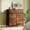 ORRD 9-Drawer Fabric Dresser with Metal Frame and Wood Top, Storage Tower for Bedroom, Closet, Living Room, Office, Entryway - 2 of 4