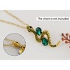 Anna-Kaci Crystal Rhinestone Snake Brooch Necklace for Halloween and Cosplay - 2 of 4