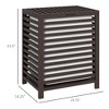 VYNXARIA Bamboo Laundry Hamper with Lid, Laundry Basket with Removable Liner Bag, Dirty Clothes Hamper,19.75*14.25*23.5 Inches,Coffee - 4 of 4