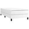 vidaXL Box Spring Bed Frame White 39.4 in.x79.9 in. Twin XL Faux Leather - 3 of 4