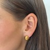 EVRY JEWELS WATERPROOF Gold or Silver Plated Stainless Steel Chunky Mini Hoop Earrings - 4 of 4