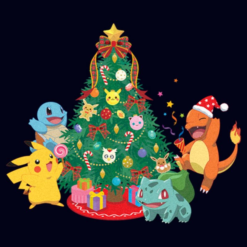 Women's Pokemon Christmas Tree Characters T-Shirt, 2 of 5