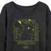 Women's - Pokémon - Battle Mode Lightweight French Terry Wide Neck Long Sleeve Shirt - 2 of 4