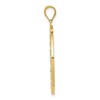 Black Bow Jewelry 14k Yellow Gold & White Rhodium Round Filigree Pendant, 28mm - 2 of 4