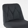 CIPACHO Set of 2,Modern Upholstered Bar Stool with Button-Tufted Backrest, Counter Height Chair with Sturdy Metal Frame, Comfortable Padded Seat,Grey - 2 of 4