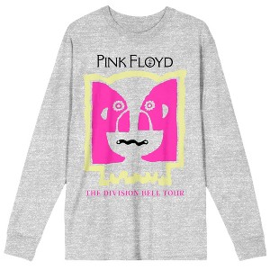 Pink Floyd Division Bell World Tour 94 Crew Neck Long Sleeve Athletic Heather Men's Tee - 1 of 2