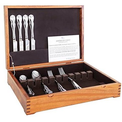 American Chest Company Exotic Canadian SAPELE Flatware, Natural Sapele