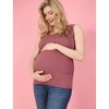 Women's Scoop Neck Side-Ruched Maternity Tank Top | Motherhood Maternity - 4 of 4