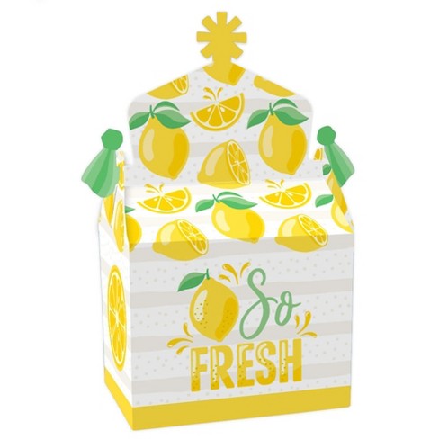 Big Dot Of Happiness So Fresh - Lemon - Citrus Lemonade Party Favor Boxes -  Set Of 12 : Target