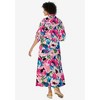 Woman Within Plus Size Roll-Tab Sleeve Crinkle Shirtdress - 3 of 4