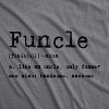 Mens Funcle Definition T shirt Funny Graphic Uncle Family Tee Novelty Print - Crazy Dog Men's T Shirt - 2 of 4