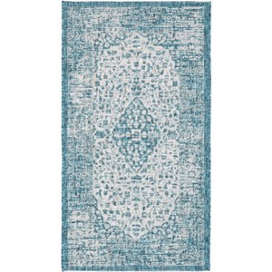Courtyard CY8720 UV & Stain Resistant Non-Shedding Power Loomed Indoor/Outdoor Rugs - Safavieh - 1 of 4
