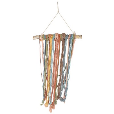 Rustic Knotted Rope and Birch Branch Wall Art