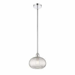 Ithaca - 1 Light Stem Hung Mini Pendant In Industrial Style-9 Inches Tall and 10 Inches Wide - 1 of 1