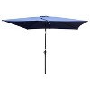 Maria 6x9 ft uv-cut Patio Cantilever Umbrella with Crank and Push Button Tilt without flap, Outdoor Furniture - Maison Boucle - 2 of 4