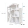 Angel Sar Kids Dollhouse Bookshelf, 3-Tier Wooden Toy House Bookcase with Open Design, Storage and Play Combination for Children Aged 3 and Up - 3 of 4