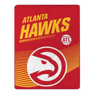 Sweet Home Collection NBA Atlanta Hawks Microfiber Plush Throw Blanket - 1 of 4