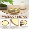 Unique Bargains Stainless Steel Decorative Round Jewelry Serving Trays for Candle Drink - 3 of 4