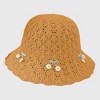Anna-Kaci Women's Crochet Straw Sun Hat with Cherry Accents - 2 of 4