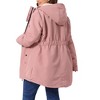 Agnes Orinda Women's Plus Size Fall Long Sleeve Hooded Warm Barn Jackets with Pockets - 4 of 4