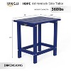 VINGLI Outdoor Patio Side Table, Plastic Waterproof HDPE Adirondack Coffee End Tables, All Weather for Patio, Backyard, Pool, Indoor Use - 3 of 4