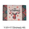 Unique Bargains Christmas Place Mats Flax Multicolor 11.8"x17.7" 2 Pcs - 3 of 4