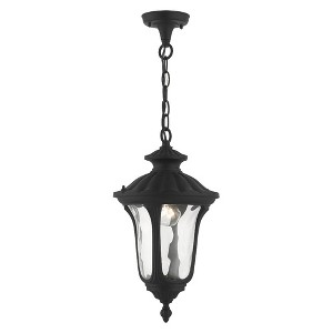 Livex Lighting Oxford 1 - Light Pendant in  Textured Black - 1 of 4