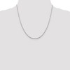 Black Bow Jewelry 1.95mm 14k White Gold Polished Flat Cable Chain Necklace - 2 of 4