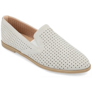 Journee Collection Womens Lucie Slip On Almond Toe Loafer Flats - 1 of 4