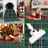 Washable Xmas Buffalo Plaid Rug Non Slip Low Pile Rug Soft Xmas Plaid Floor Cover Foldable Indoor Carpet for Living Room Bedroom Playroom Nursery - 3 of 4